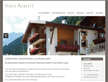 Tablet Screenshot of haus-alblitt.at